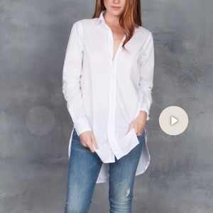 Frank & Eileen Grayson Button up in white size small